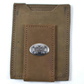 Divisions Of Zeppelin Products, Inc. Wallet Leather Front Pocket Crazy Horse M-State Concho