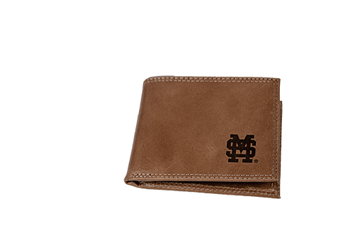 Divisions Of Zeppelin Products, Inc. Wallet Leather Pass Case Embossed M-Over-S