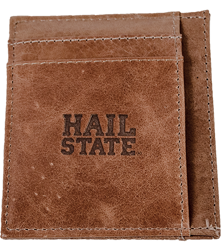 Divisions Of Zeppelin Products, Inc. Wallet Leather Slim Front Pocket Hail State Embossed