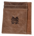 Divisions Of Zeppelin Products, Inc. Wallet Leather Slim Front Pocket Embossed M-Over-S