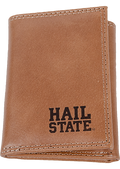 Divisions Of Zeppelin Products, Inc. Wallet Leather Tri-Fold Embossed Hail State