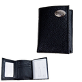 Wallet Leather Tri-Fold Pebble Grain M-State Concho