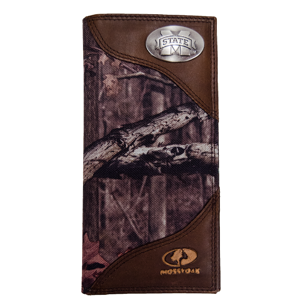 Divisions Of Zeppelin Products, Inc. Wallet Nylonn Leather Roper Mossy Oak Camo M-State Concho