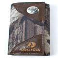Divisions Of Zeppelin Products, Inc. Wallet Nylonn Leather Tri-Fold Mossy Oak Camo M-State Concho