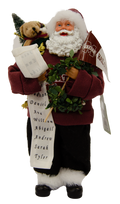 Santa'S Workshop, Inc. Xmas Figure Proud Santa Hldng List Wrng Swtr M-State