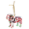 Red Bird Paper Xmas Orn Bulldog Collage