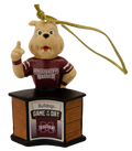 Santa'S Workshop, Inc. Xmas Orn Gameday Bully Behind Desk Bulldogs Gotd M-State