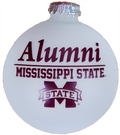 Rfsj, Inc Xmas Orn Glass Rnd Alumni Mississippi State M-State