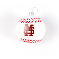 Rfsj, Inc Xmas Orn Glass Rnd Baseball M-Over-S