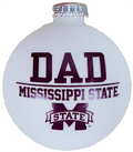 Rfsj, Inc Xmas Orn Glass Rnd Dad Mississippi State M-State
