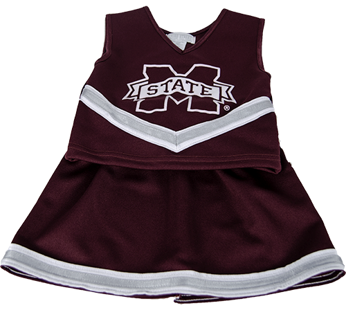Youth 2 Piece Cheer Suit V-Neck Top &Skirt Set M-State