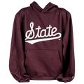 Youth Sweatshirt Hooded Script State