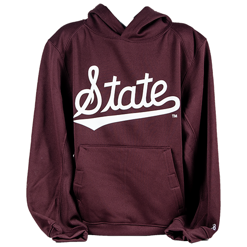 Youth Sweatshirt Hooded Script State