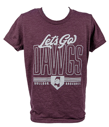 Youth T-Shirt Lets Go Dawgs Home Plate