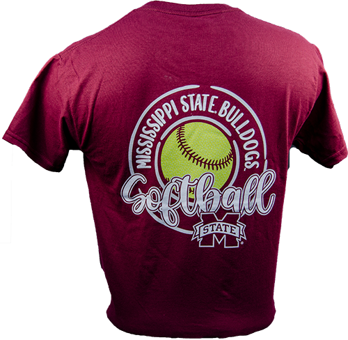 Youth T-Shirt Football Script M-State