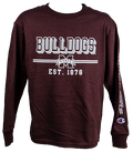 Youth T-Shirt Long Sleeve Bulldogs Bars M-State