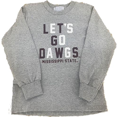 Youth T-Shirt Long Sleeve Lets Go Dawgs