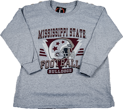 Youth T-Shirt Long Sleeve Retro Helmet
