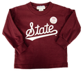Youth T-Shirt Long Sleeve Script State