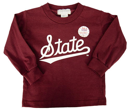 Youth T-Shirt Long Sleeve Script State