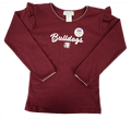 Youth T-Shirt Long Sleeve Shoulder Ruffle Bulldogs
