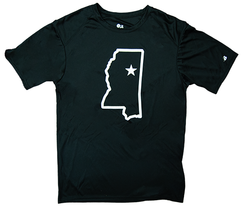 Youth T-Shirt Short Sleeve B-Core State of MS Outline