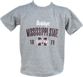 Youth T-Shirt Short Sleeve Bulldogs Mississippi State 1878 M-State
