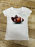 Youth T-Shirt Short Sleeve State Bow With Football