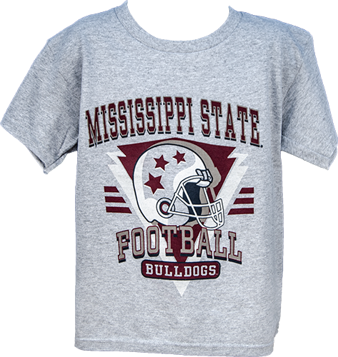 Youth T-Shirt Short Sleeve Retro Helmet Mississippi State Football