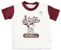 Youth T-Shirt Short Sleeve Snoopy Baseball Script State