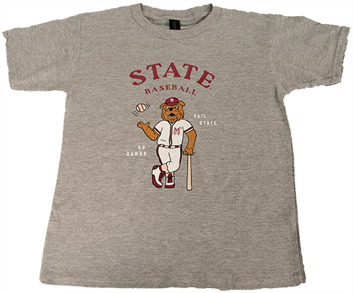 Youth Short Sleeve State Baseball Arch Bully